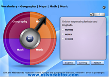 Geography, Maps, Math, Music Vocabulary