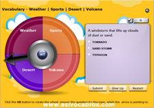 Volcano, Deserts, Weather, Sports