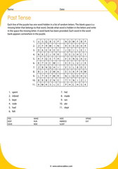 Past tense puzzle 1