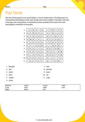 Past tense puzzle 11