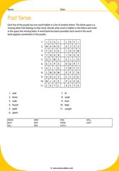 Past tense puzzle 17