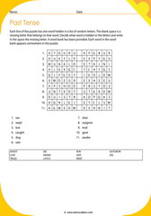 Past tense puzzle 7