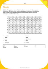 plurals words puzzle 5