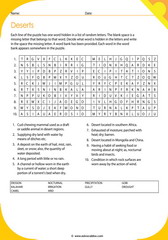 vocabulary about deserts 2