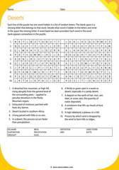 vocabulary about deserts 3