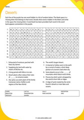 vocabulary about deserts 4