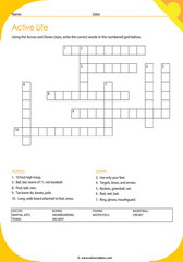 Active Lifestyle Words 3