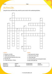 Active Lifestyle Words 4