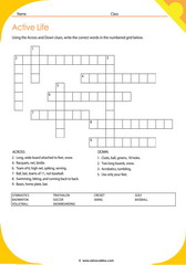 Active Lifestyle Words 10