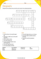 Geography Crossword 1