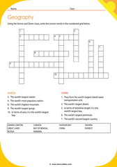 Geography Crossword 2