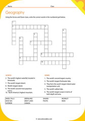 Geography Crossword 3