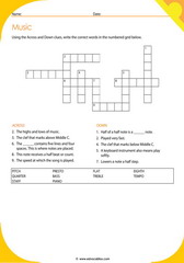 Music Vocabulary Crosswords 4