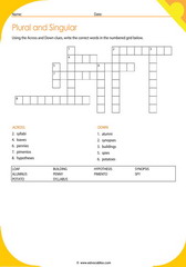 Plurals Crossword 4