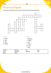 Plurals Crossword 5