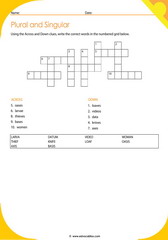Plurals Crossword 7
