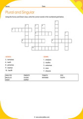 Plurals Crossword 9
