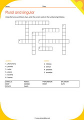 Plurals Crossword 10
