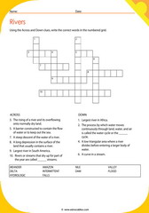 Rivers Related Facts Crosswords 2