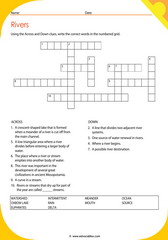 Rivers Related Facts Crosswords 4