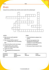 Rivers Related Facts Crosswords 5