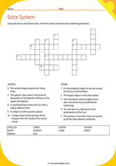 Solar System Crossword 2