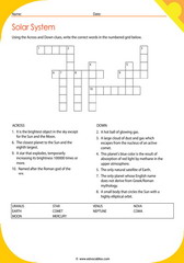 Solar System Crossword 3