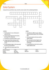 Solar System Crossword 4