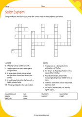 Solar System Crossword 9