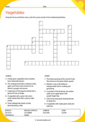 Vegetables Crossword 7