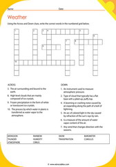 Weather Crossword 3