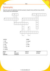 Word Synonyms Crossword 2