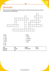 Word Synonyms Crossword 13
