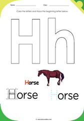 Letter H