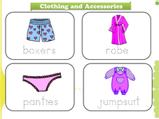 Clothing and Accessories vocabulary