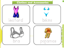 Clothing and Accessories vocabulary