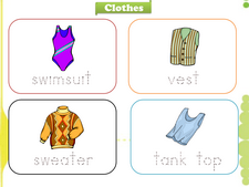 Clothing and Accessories vocabulary