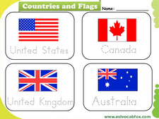 Country Flags vocabulary