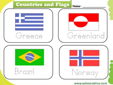 Country Flags vocabulary