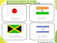 Country Flags vocabulary