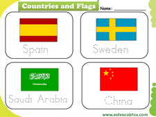 Country Flags vocabulary