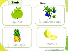 Fruits and Vegetables vocabulary