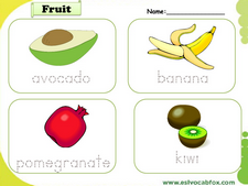 Fruits and Vegetables vocabulary