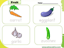 Fruits and Vegetables vocabulary