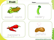 Fruits and Vegetables vocabulary