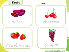 Fruits and Vegetables vocabulary