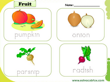 Fruits and Vegetables vocabulary