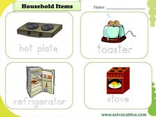 Household vocabulary