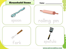 Household vocabulary