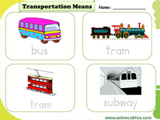 Transport vocabulary